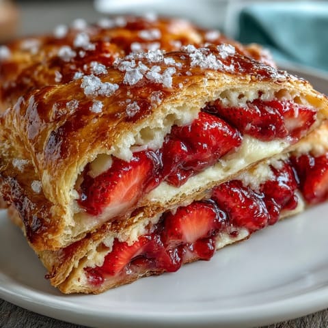 Easy Fresh Strawberry Galette with Frangipane, a rustic tart with juicy strawberries and almond cream in a golden, flaky crust.  