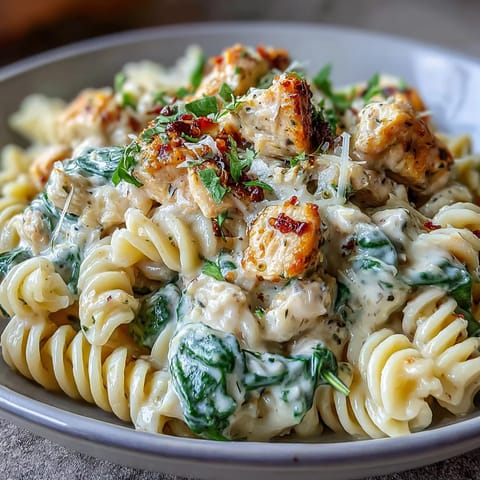 Lemon Orzo with Chicken and Spinach: A creamy, citrusy skillet dinner with tender chicken, bright lemon, and wilted spinach.