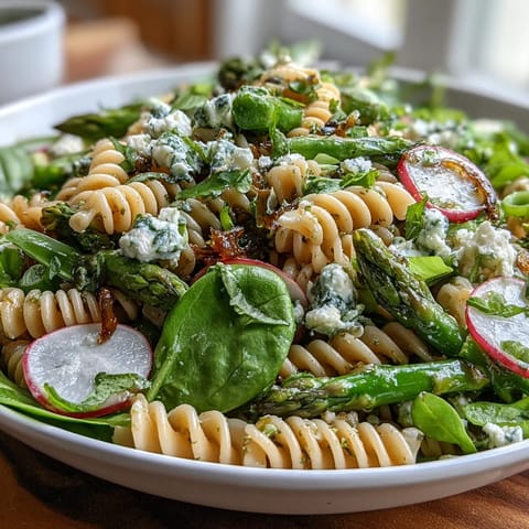 Spring Pasta Lemon Radishes