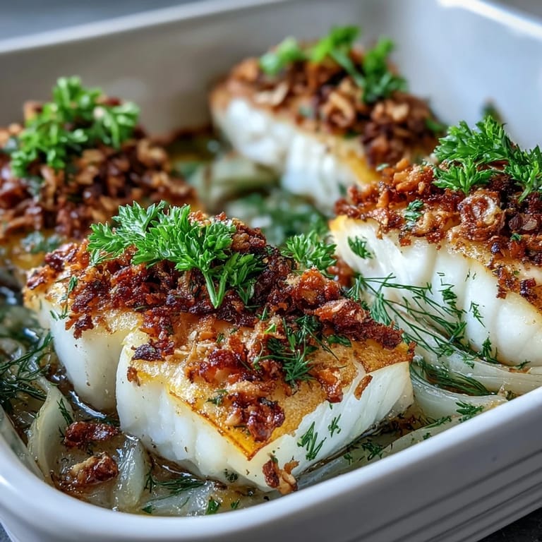 A restaurant-quality meal ready in under 30 minutes, featuring flaky white fish and a vibrant, crisp herb crust.