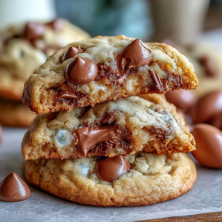 Soft, chewy Easter cookies bursting with Cadbury Mini Eggs and chocolate chips, perfect for springtime celebrations.
