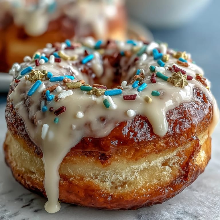 This donut tower is a show-stopping graduate celebration dessert with vibrant, sugary toppings.