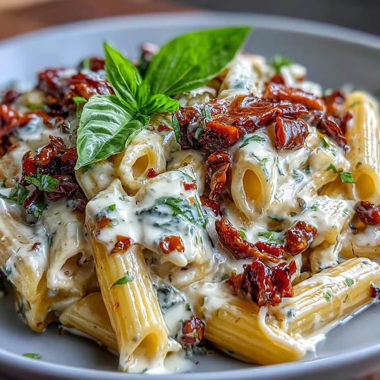 Creamy Marry Me Pasta dish, perfect with fresh basil and a sprinkle of parmesan.