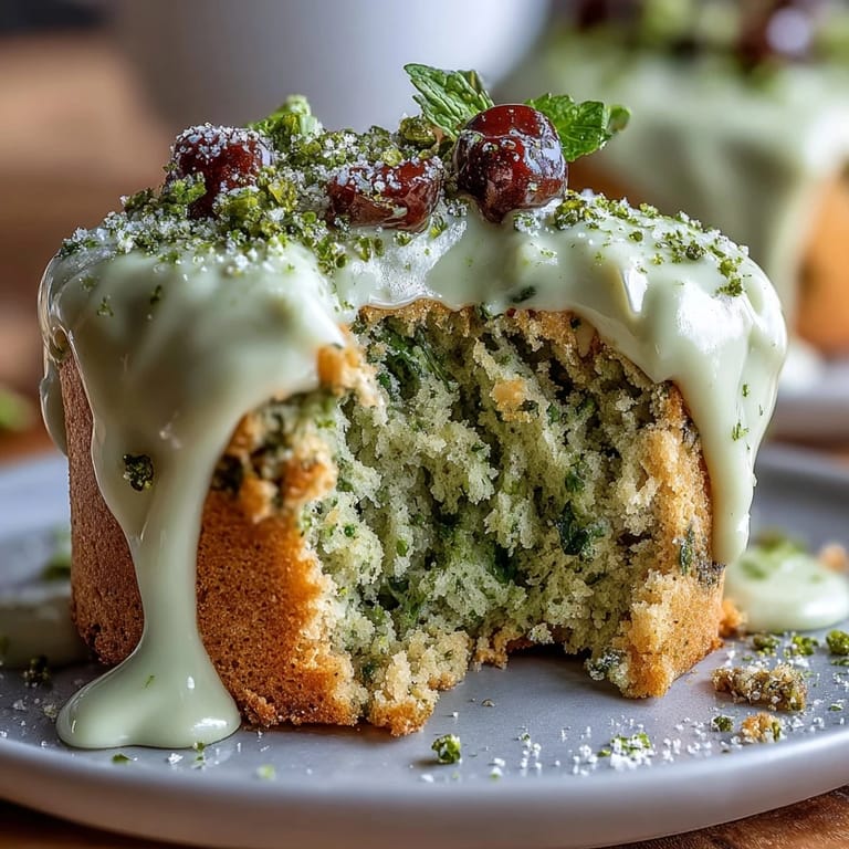 Vibrant mini matcha birthday cake, perfect for brunch, features fluffy layers and sweet frosting.