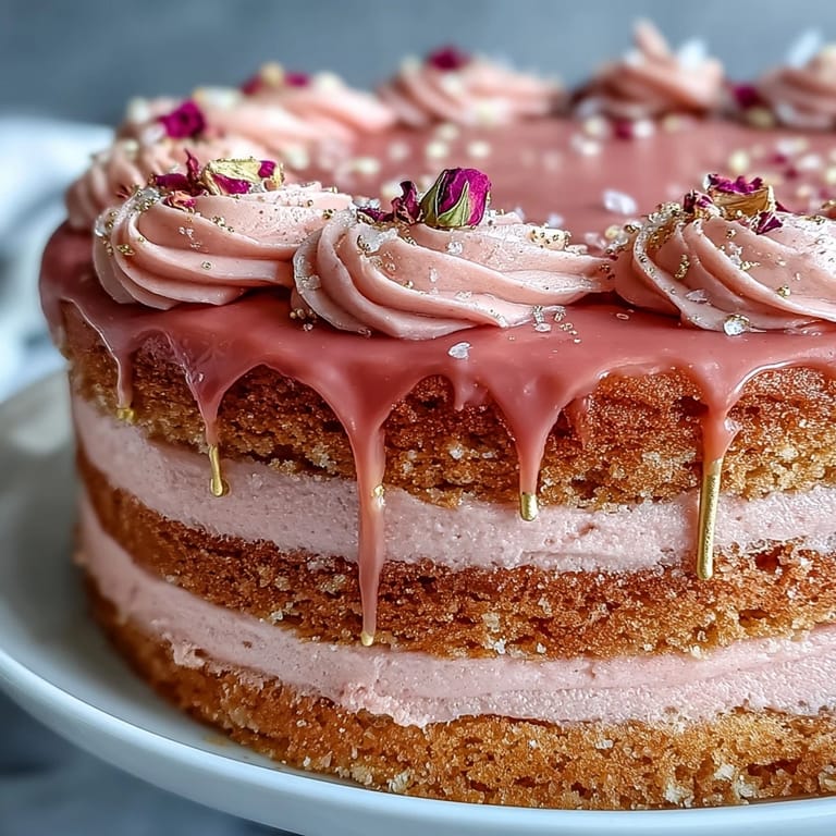 Decadent Bridal Shower Rosé Velvet Cake, perfect for festive celebrations.