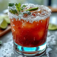 Vibrant Cinco de Mayo margarita mocktail with fresh lime juice, orange, and a salted rim, served over ice with lime slices.