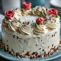 Simple First Communion Sheet Cake with Buttercream Flowers: A moist vanilla sheet cake topped with smooth buttercream and delicate piped flowers, perfect for celebrating a First Communion.